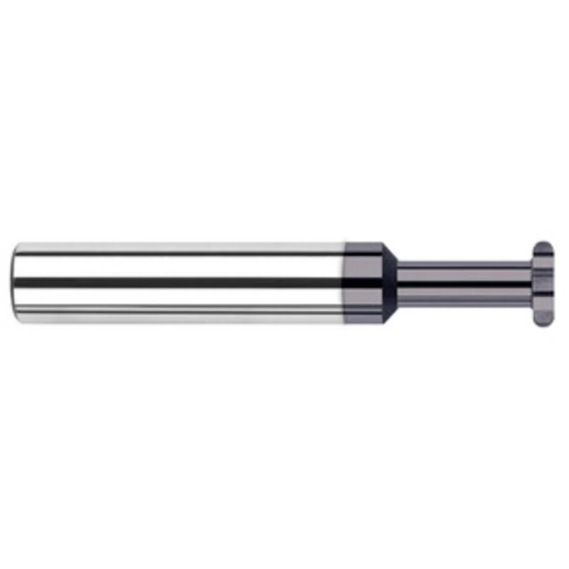 Harvey Tool 1/2 Cut Diam, 0.0788 Cut Width, 1/2 Shank, Straight-Tooth Woodruff Keyseat Cutter Solid Carbide, AlTiN Fi...